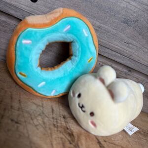 Anirollz Bunnyroll Donut Bunni Plush Toy Stuffed Animal Bunny 5-6" Great Preused